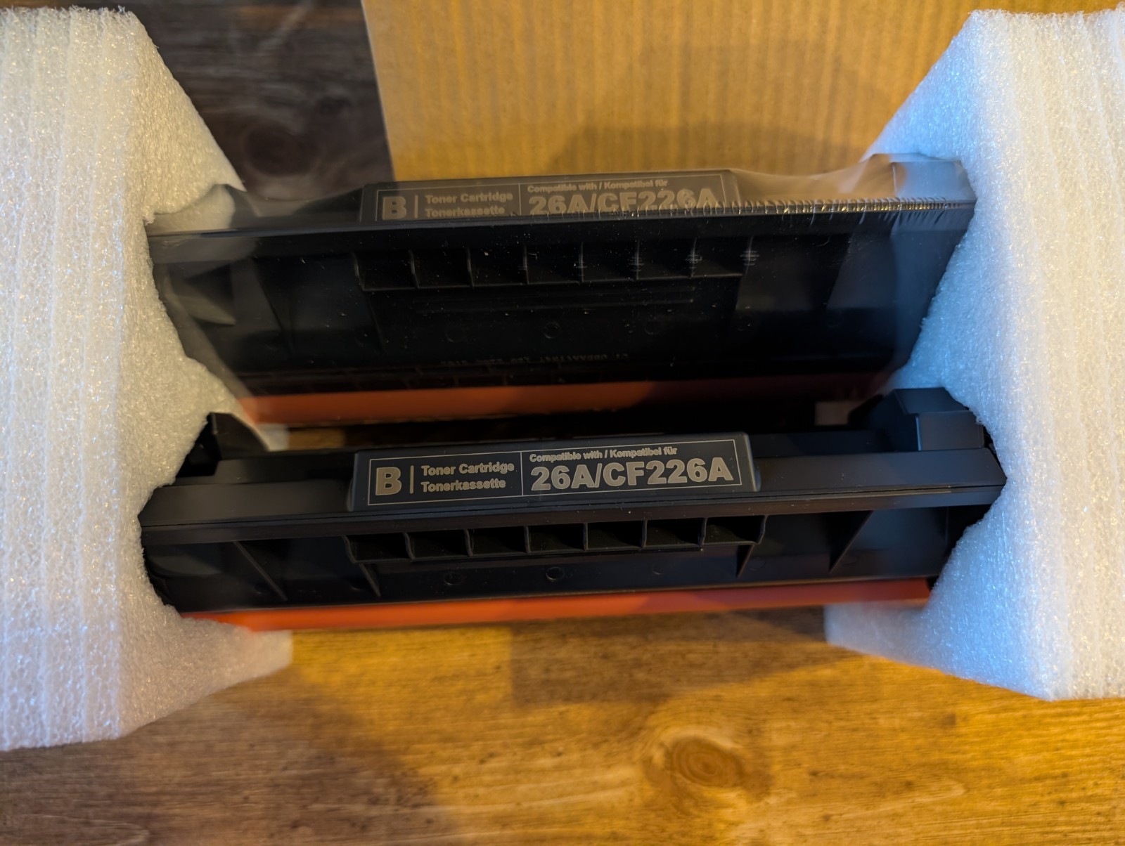 Two (2) HP Laserjet 26A CF226A Black Laser Toner Ink Cartridges High Yield