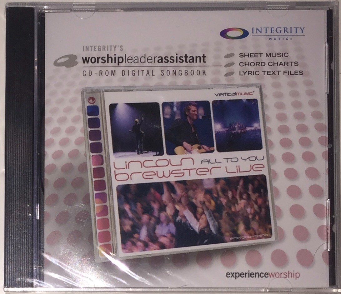 Integrity’s Worship Leader Assistant CD ROM Digital Music Songbook WIN/MAC New