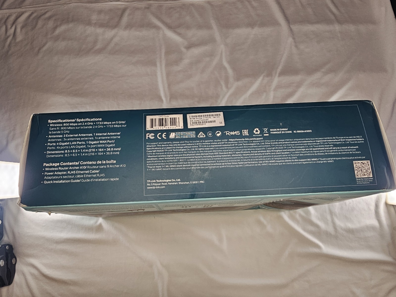 TP-Link AC2600 1733+800Mbps Wireless Router – Black