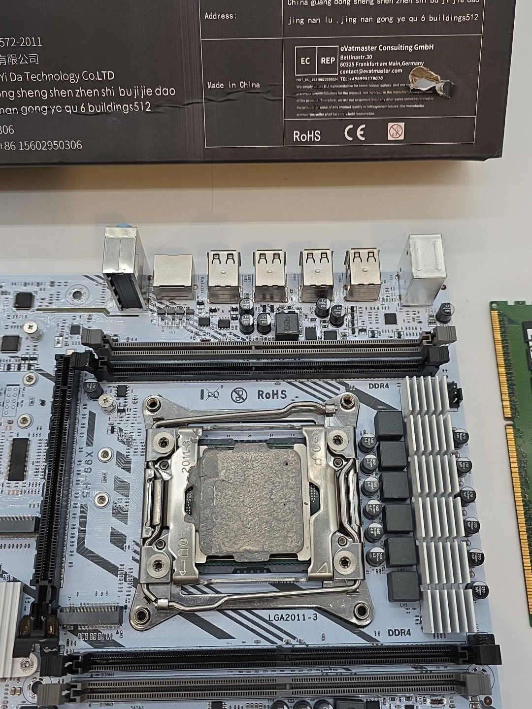 X99-H5 A Motherboard LGA 2011 2630V4 16G 1P Processor 2.4gHz New