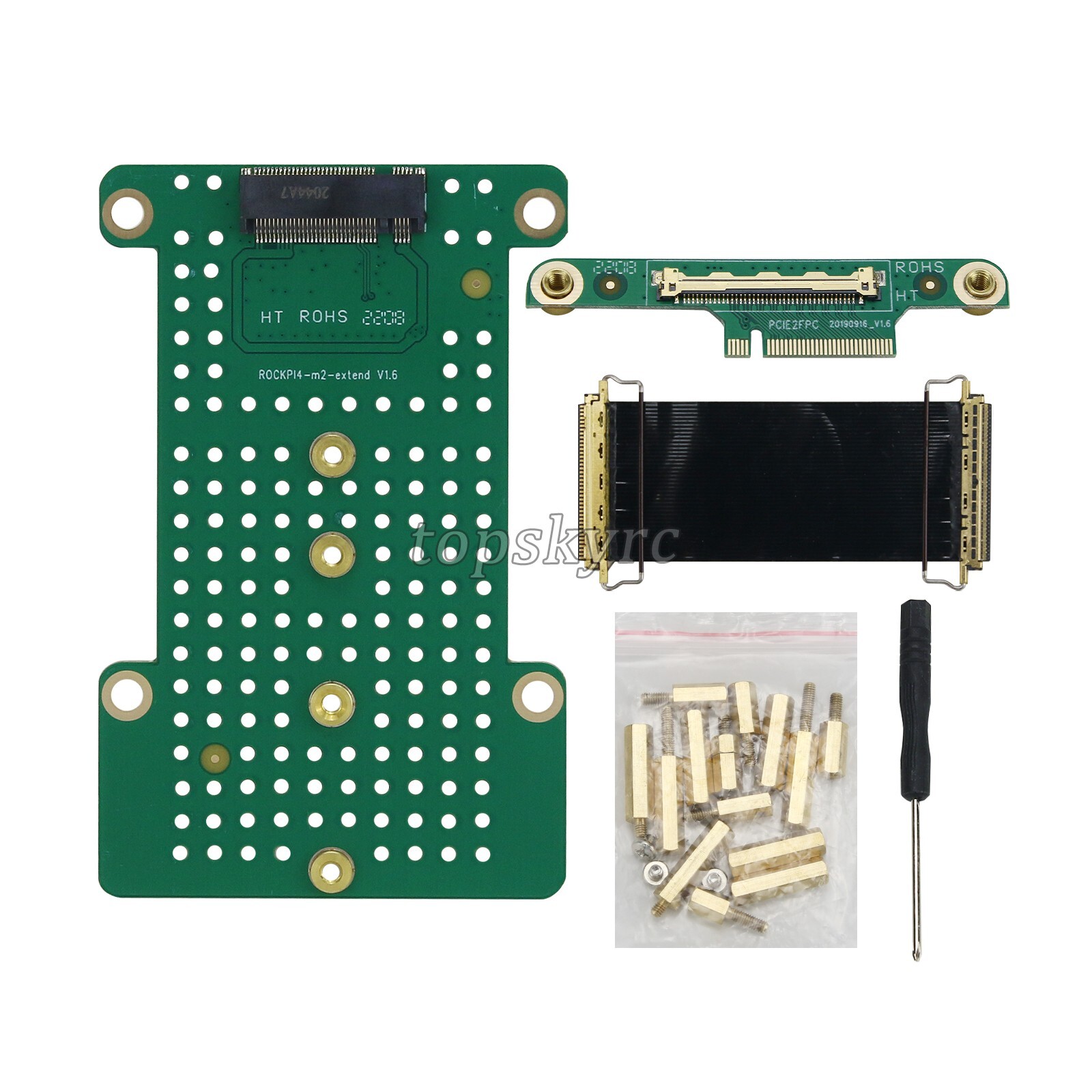 M.2 Extension Board Expansion Board V1.6 Dedicated for RK3399 RADXA ROCK Pi