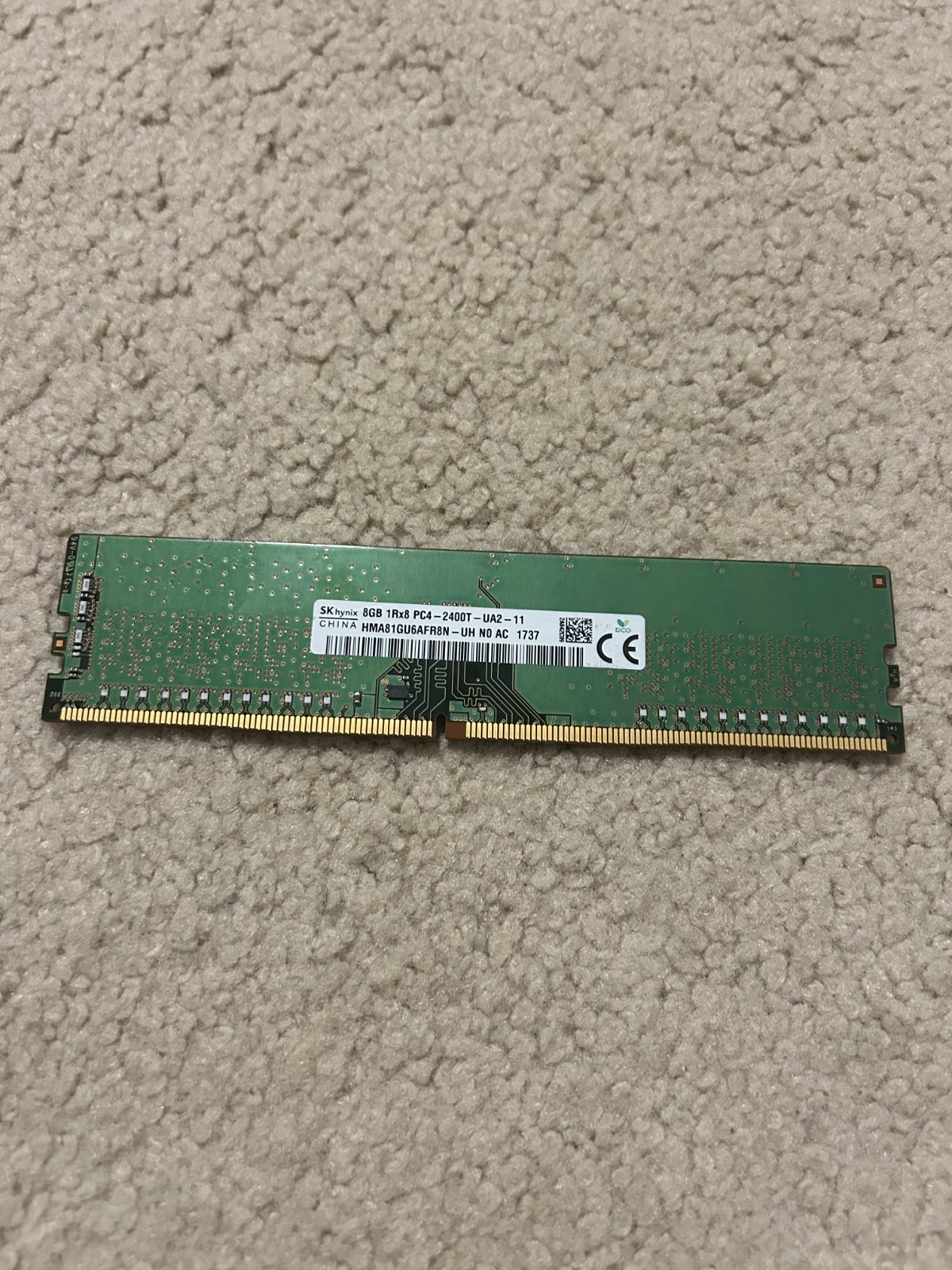 Sk Hynix 8GB 1Rx8 PC4 – 2400T-UA2-11 HMA81GU6AFR8N-UH