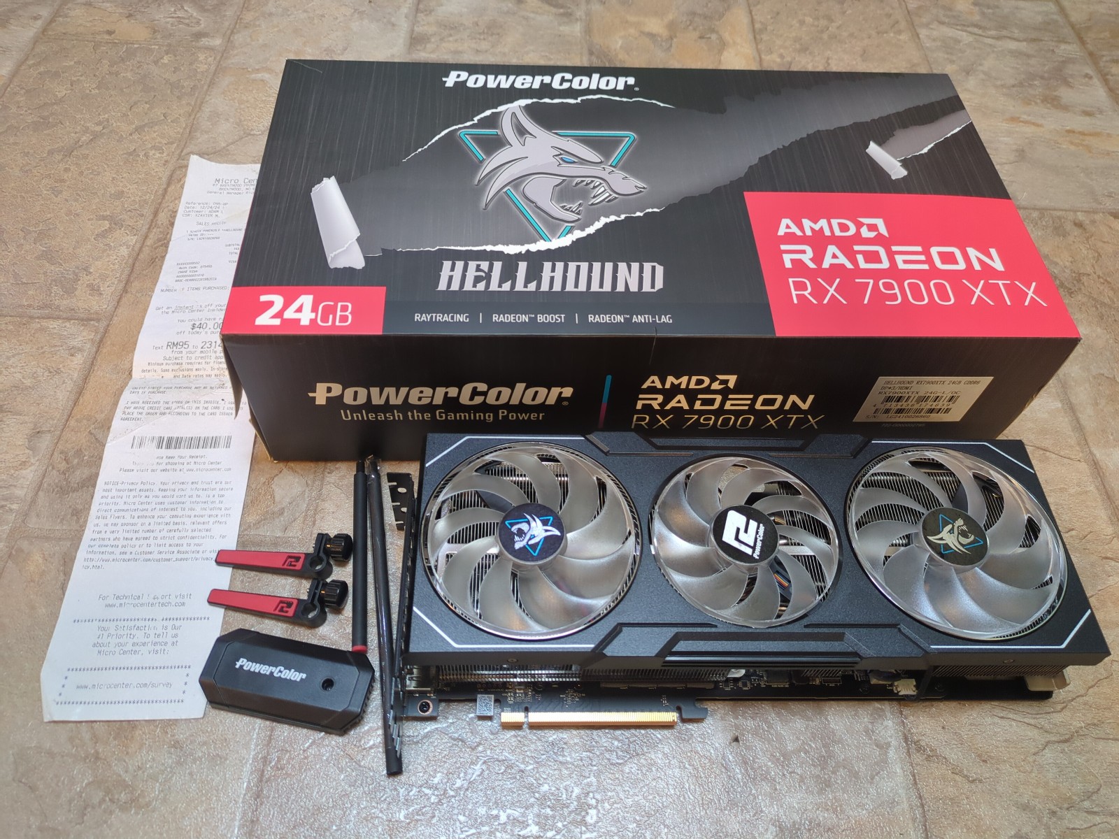 PowerColor Hellhound AMD Radeon RX 7900 XTX GPU Graphics Video Card 24G Warranty