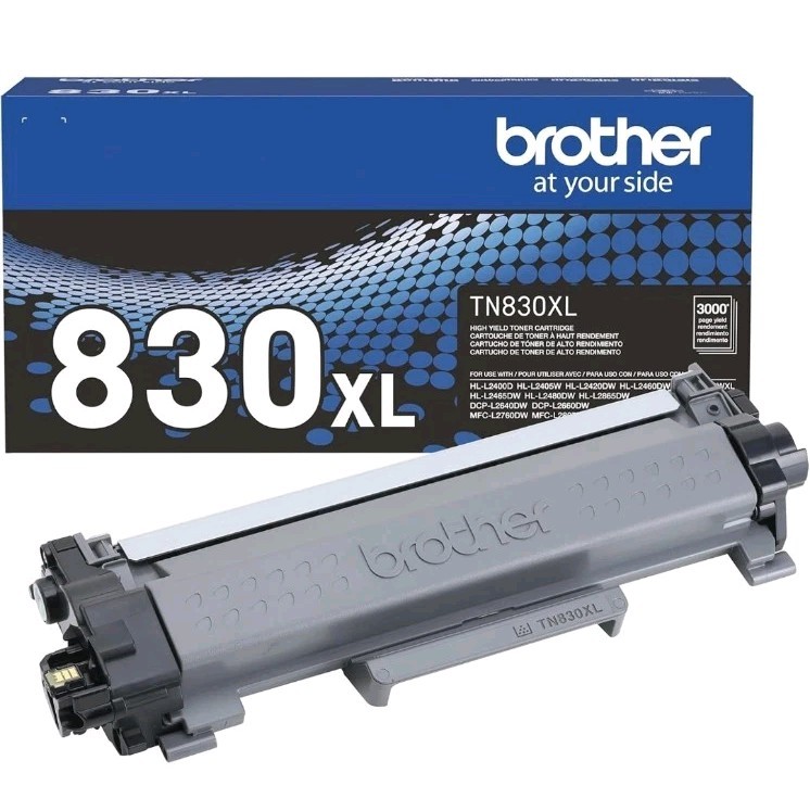 Brother Genuine TN830XL High Yield Black Toner TN-830XL Sealed Cartridge