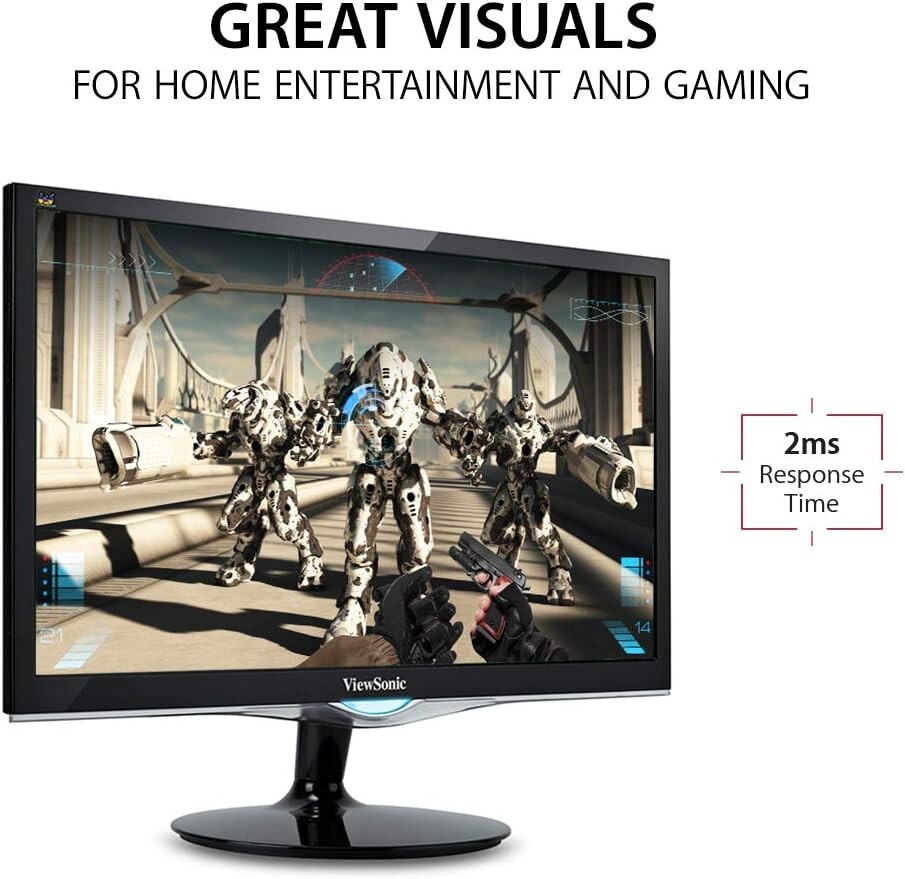 ViewSonic VX2452MH 24 Inch 2ms 60Hz 1080p Gaming Monitor