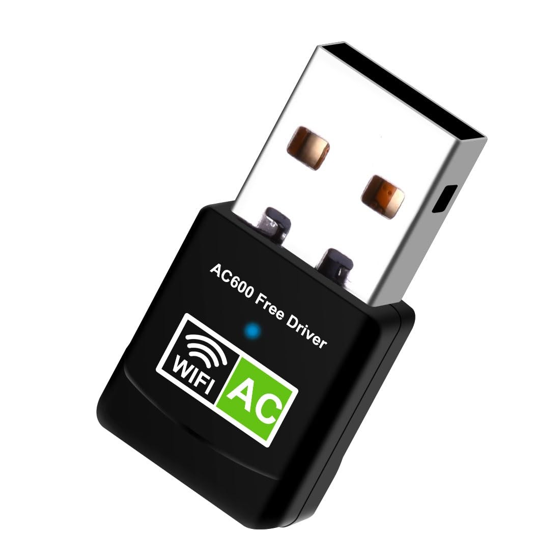 Driver Free USB WiFi Adapter for Desktop PC 600Mbps Dual Band 2.4G 5.8G Wireless