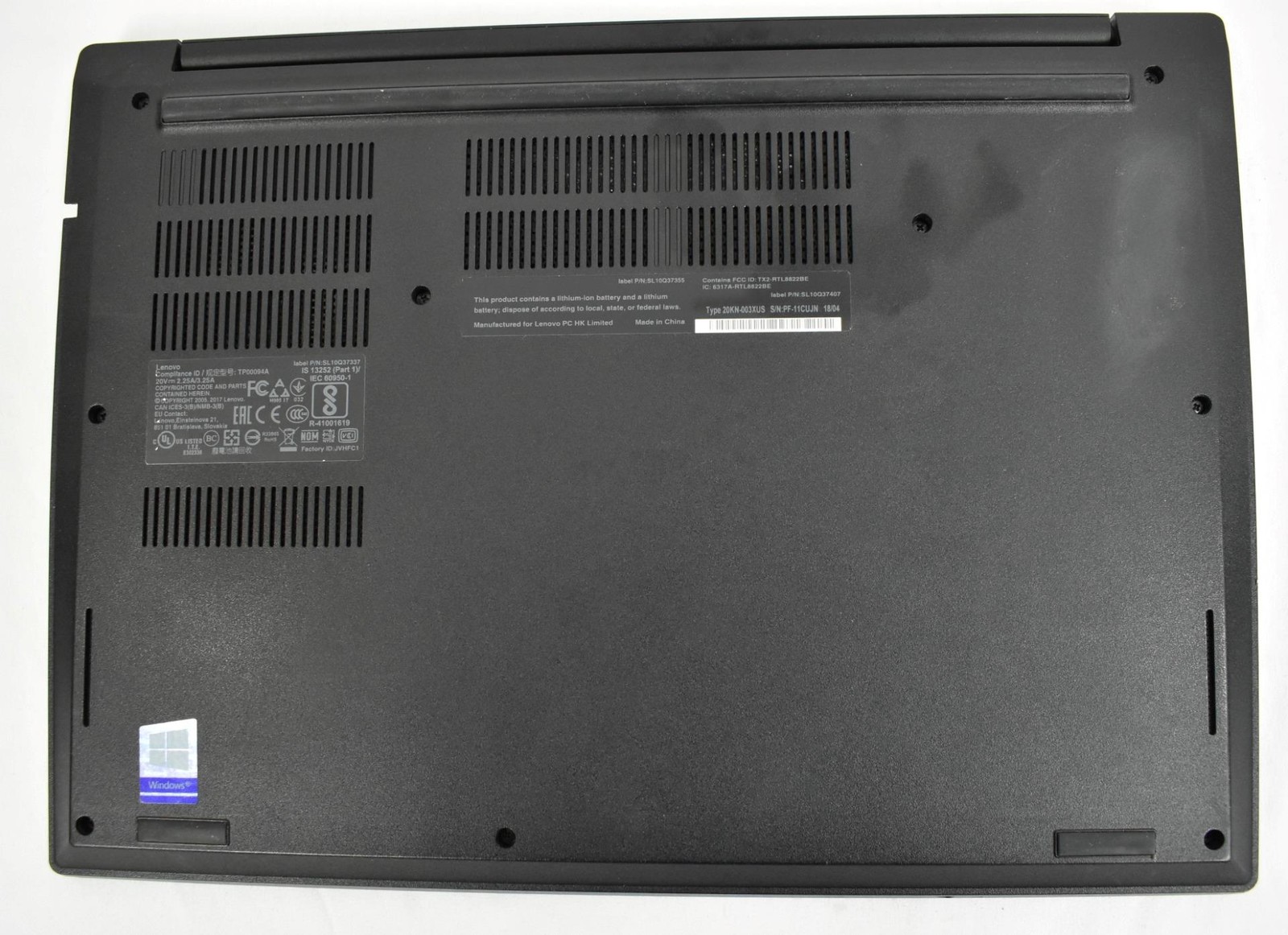 Lenovo Thinkpad E480 Laptop i5-8250U 1.6GHz 16GB 256GB SSD 14″ No OS