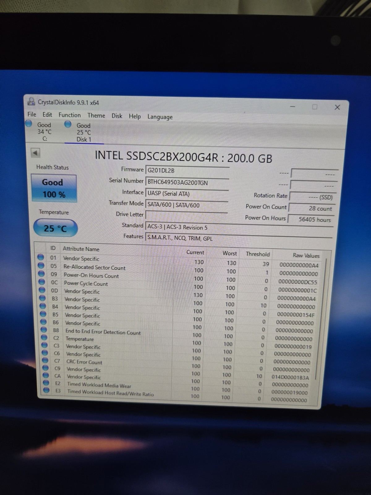 Intel SSD DC S3610 200GB 2.5″ SATA III Internal SSD SSDSC2BX200G4R