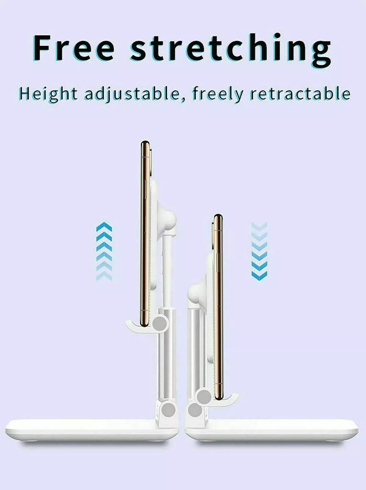 Adjustable Phone Tablet Desktop Stand Desk Holder Mount Cradle For iPhone iPad