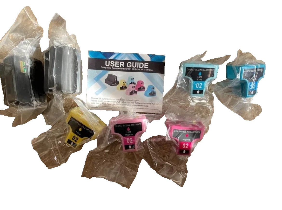 Ink Cartridge Replacement 02 Combo Pack 7 for HP Printer