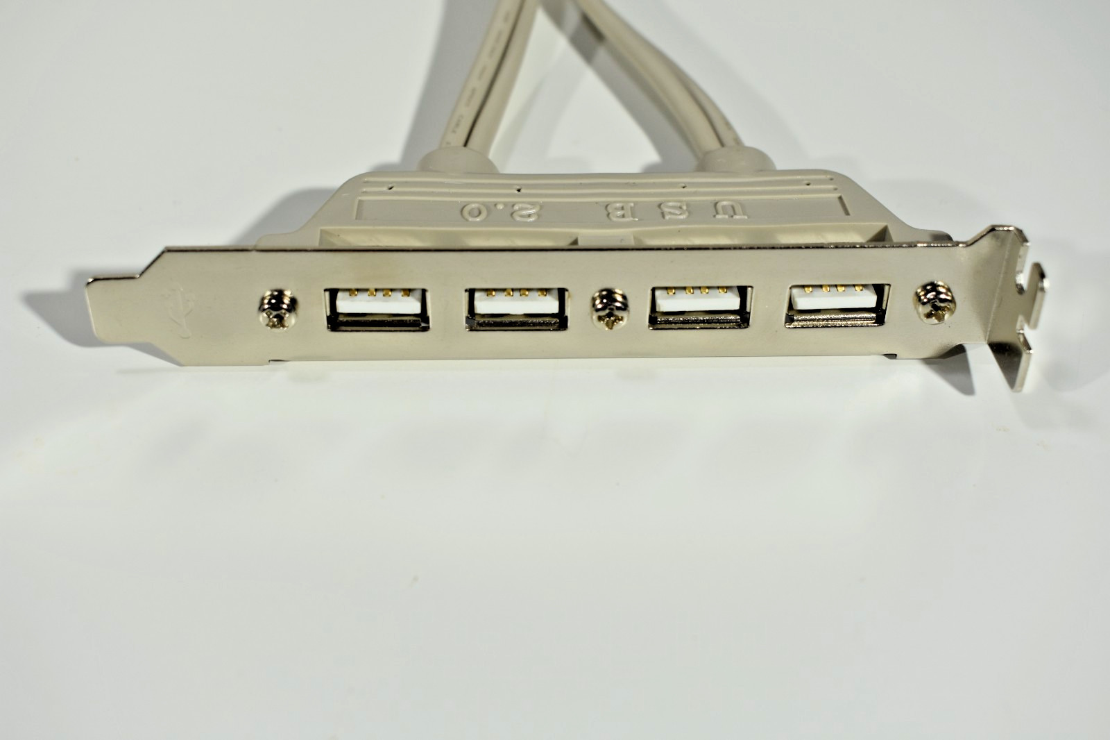 USB 4 Ports Female Bracket Dual 9pin Header to Host Cable PCIe Back Rear Panel