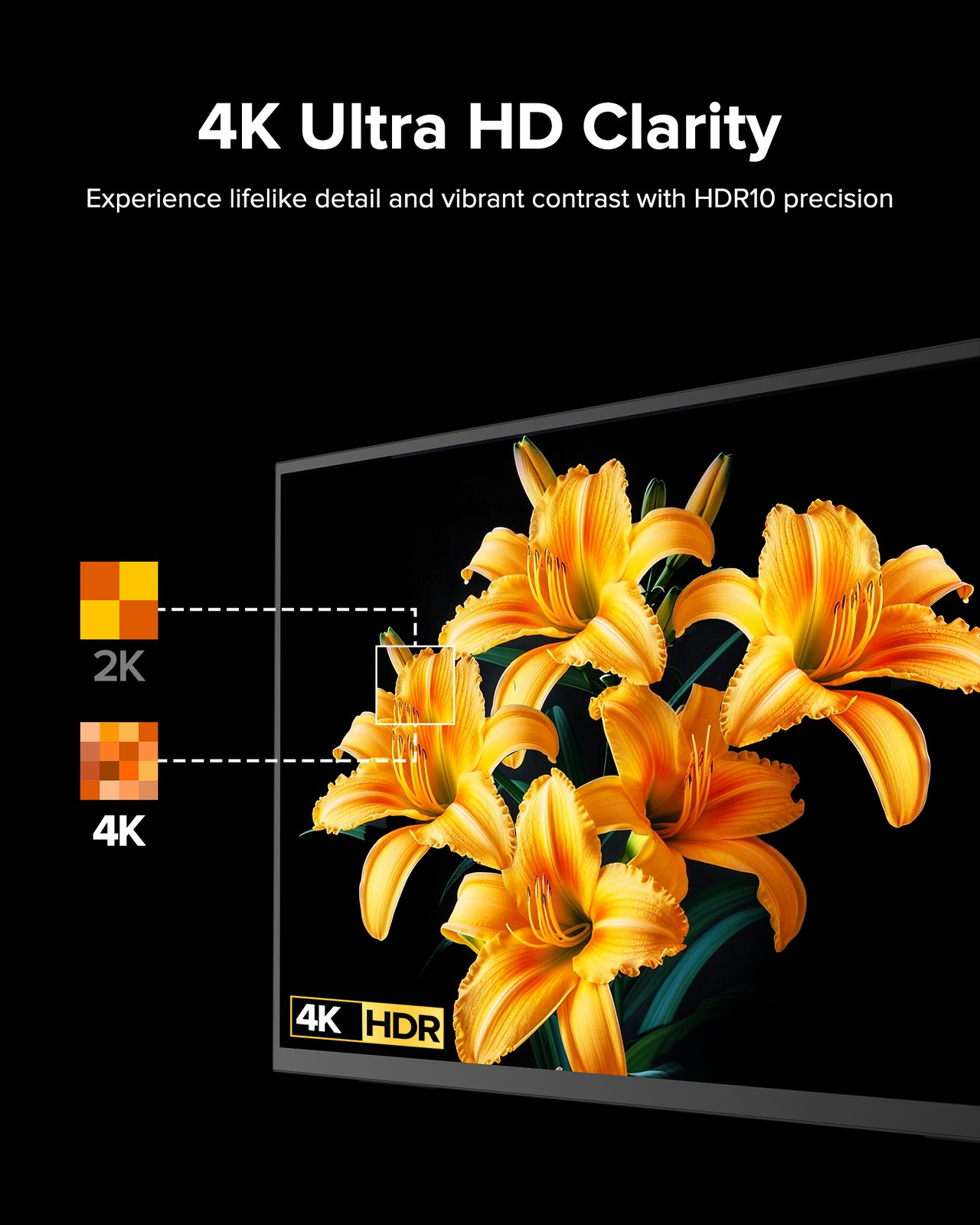 23.8″ 4K Portable Monitor VESA Mountable Freestanding Screen For Video Editing