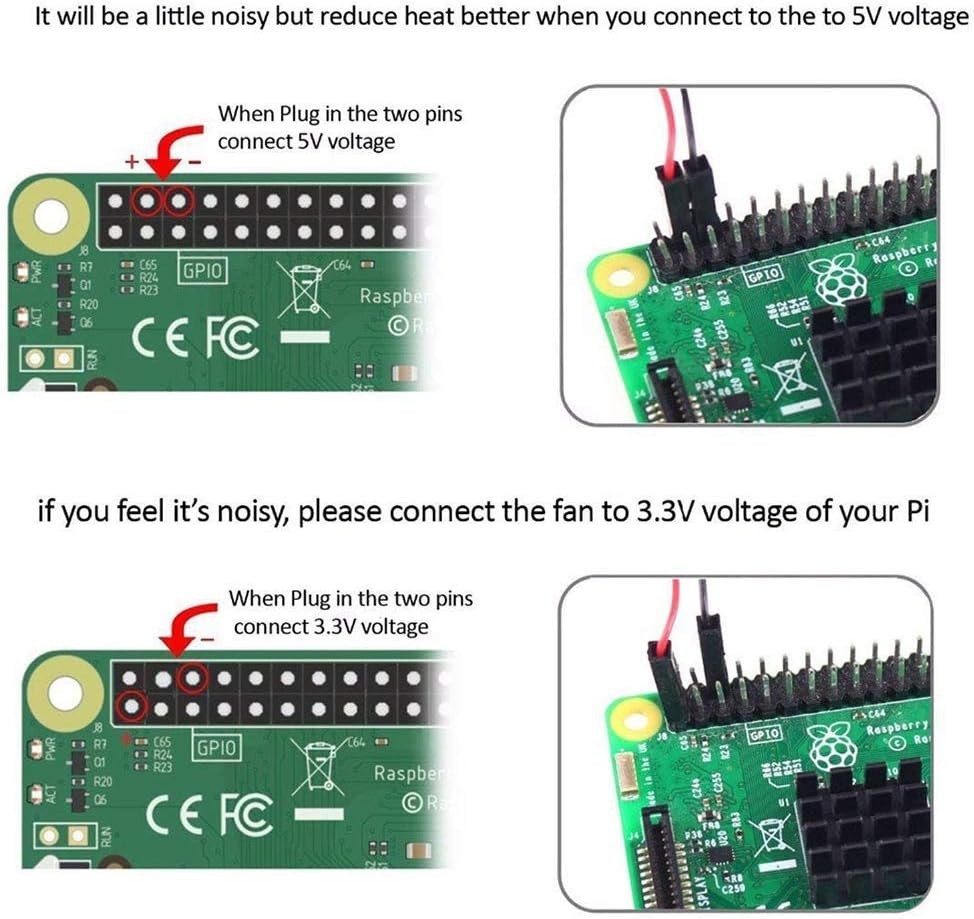 30mm 2-Pcs Cooling Fan Set for Raspberry Pi – Optimal Heat Management Solution