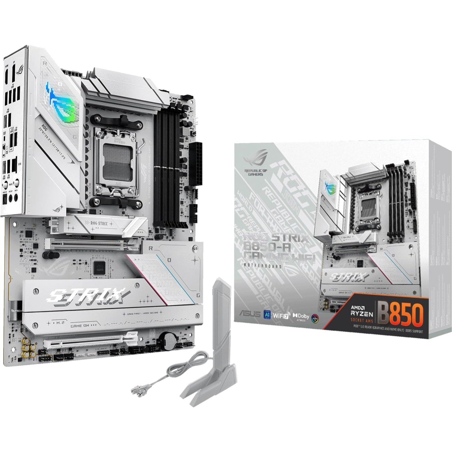 Motherboard AMD AM5 WiFi 7 PCIe 5.0 DDR5 ATX Gaming Power Stages