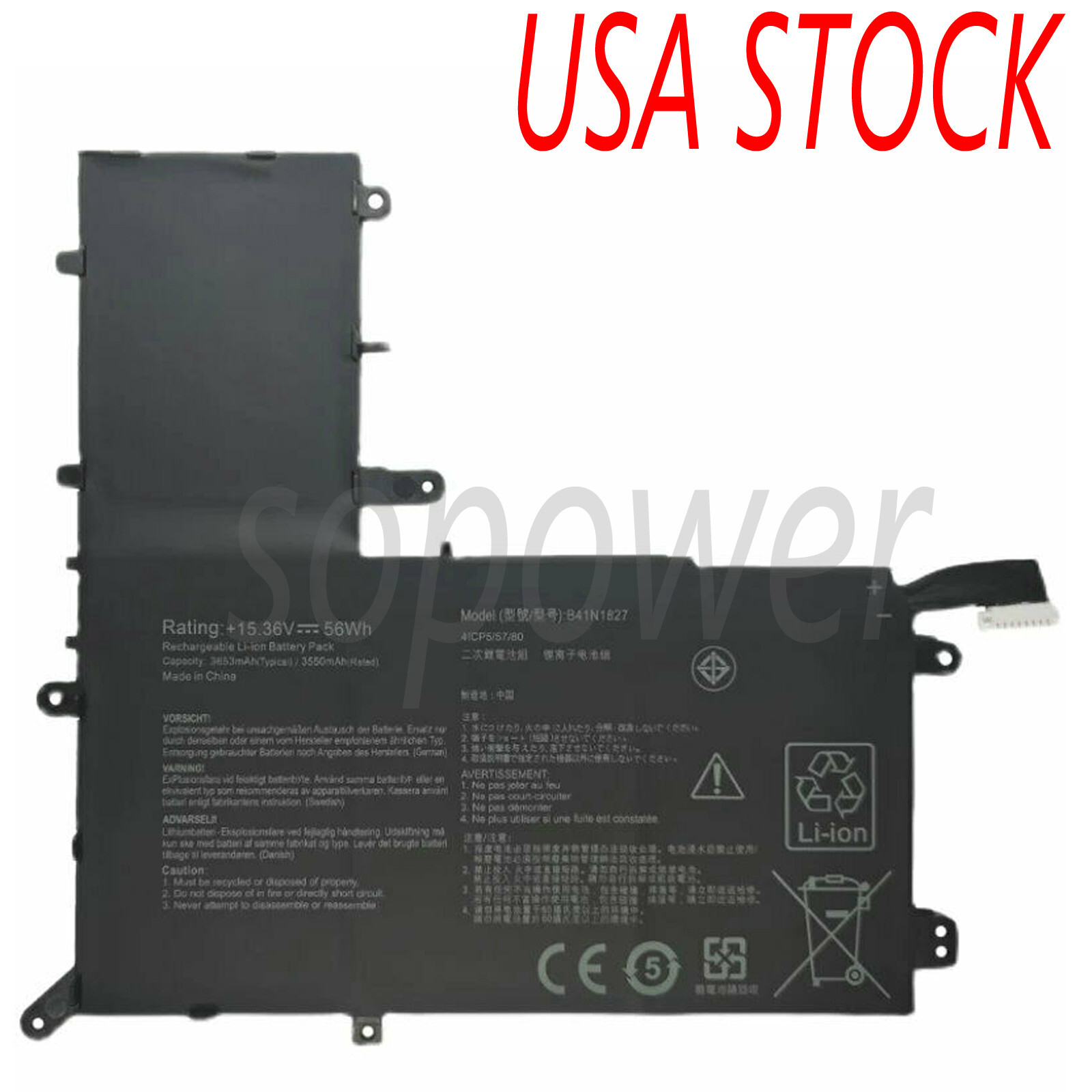 ✅B41N1827 Battery for Asus ZenBook Flip 15 UM562IQ Q507 Q507IQ Q526 Q526F Q526FA