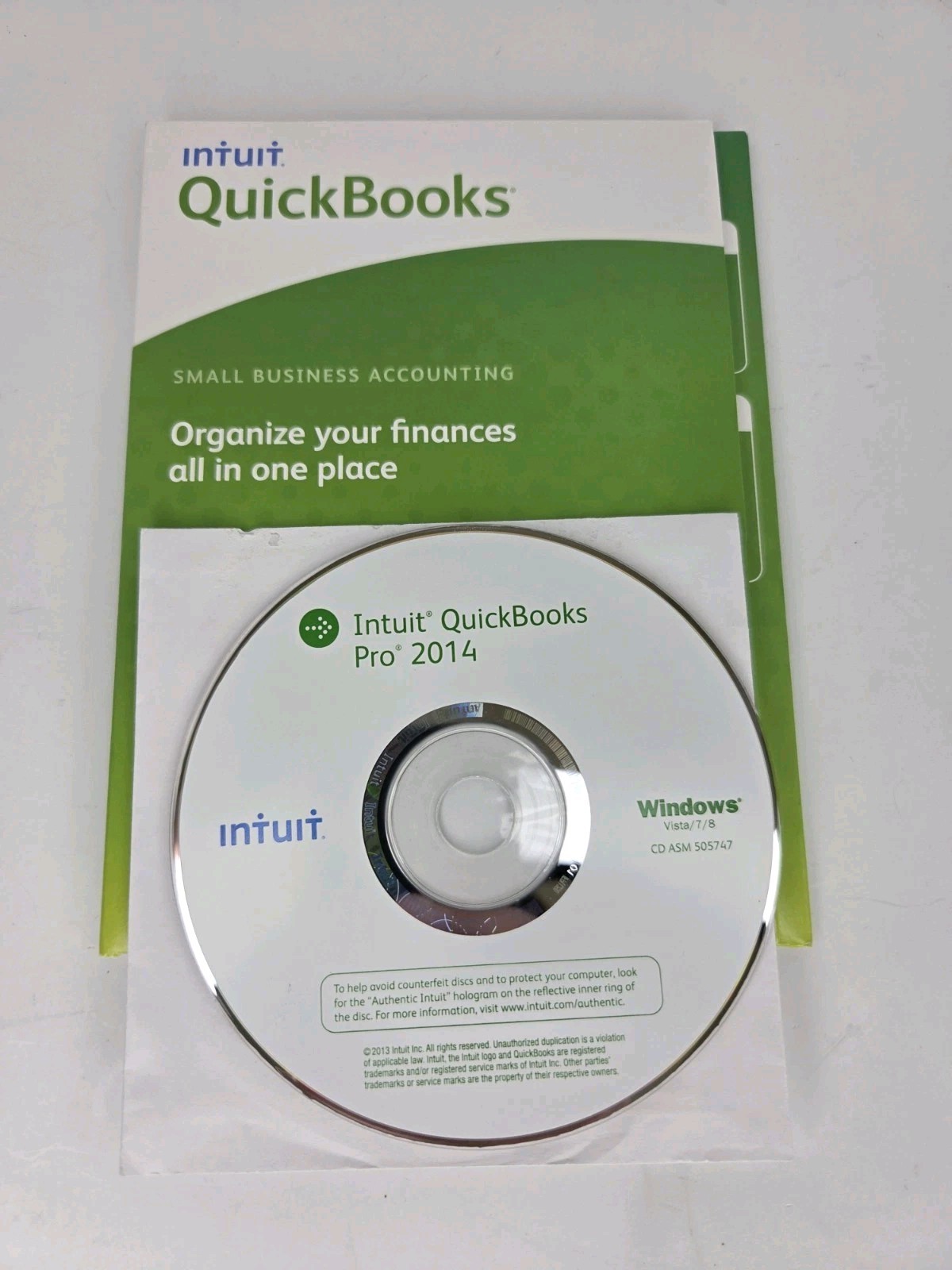 INTUIT QUICKBOOKS PRO 2014 FOR WINDOWS FULL RETAIL FOR USA *LIFETIME LICENSE*