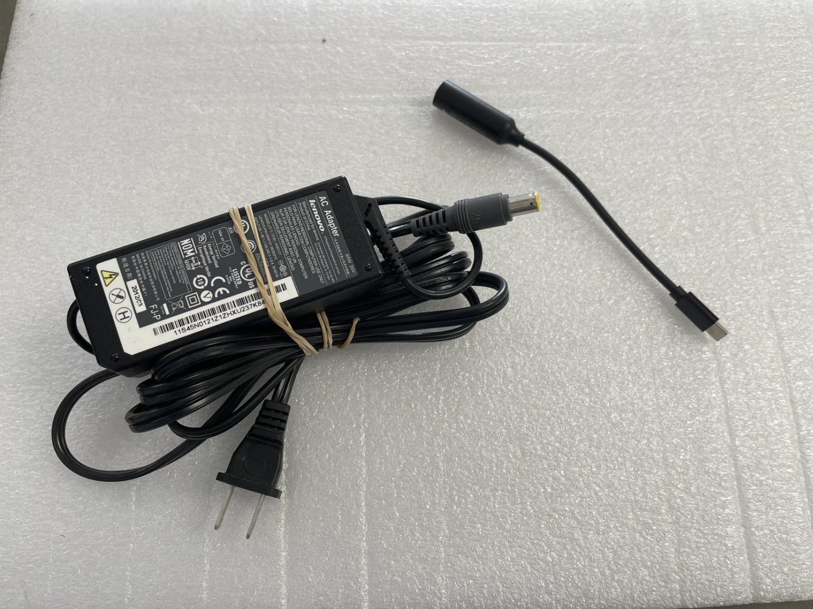 Genuine 65W USB C Charger For Lenovo Thinkpad T480 T480s T580 T580s E480 E485