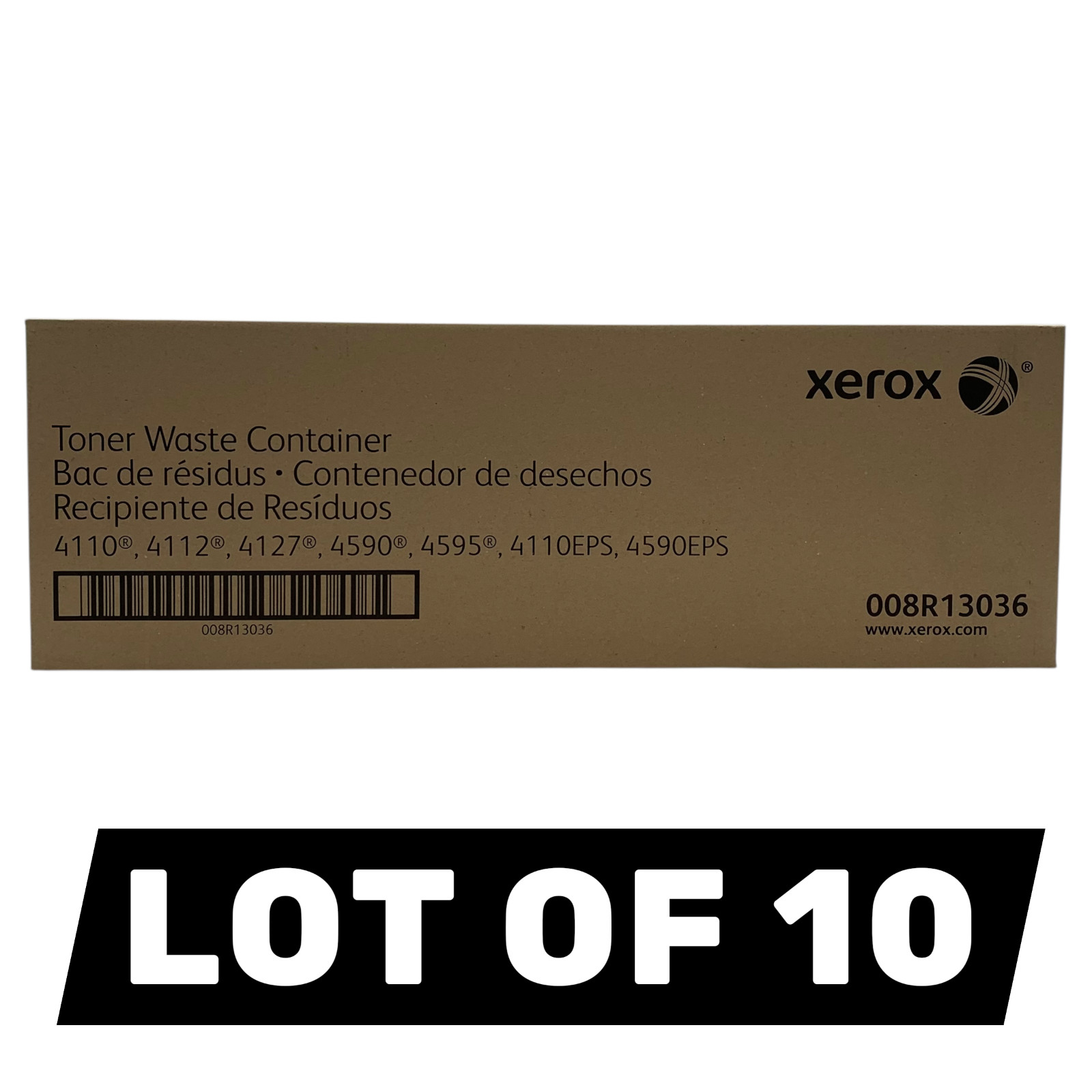 Lot of 10 – Xerox Waste Toner Bottle (008R13036) New in Box