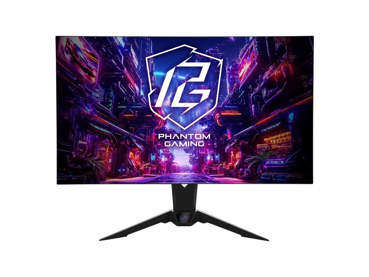 ASRock Phantom Gaming 31.5″ 240Hz 4K/UHD (3840×2160) Flat WOLED Gaming Monitor,