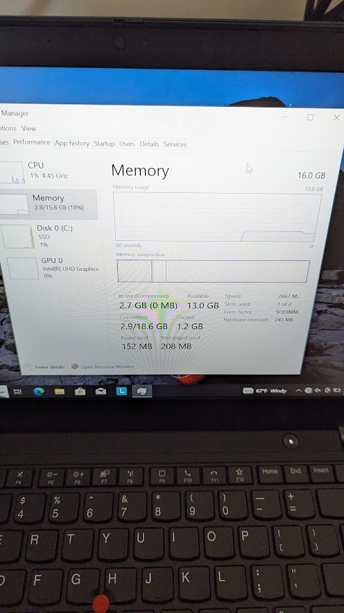 Lenovo T14 G1 i7-10610U 48GB RAM/500 GB SSD – Win 10 Pro TOUCHSCREEN SMALL DENT