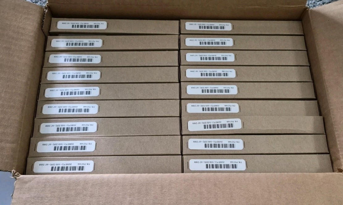 Lot Of 18 Brand New Micron 256mb 1rx16 PC2-5300 Memory MT4HTF3264AY-667B2
