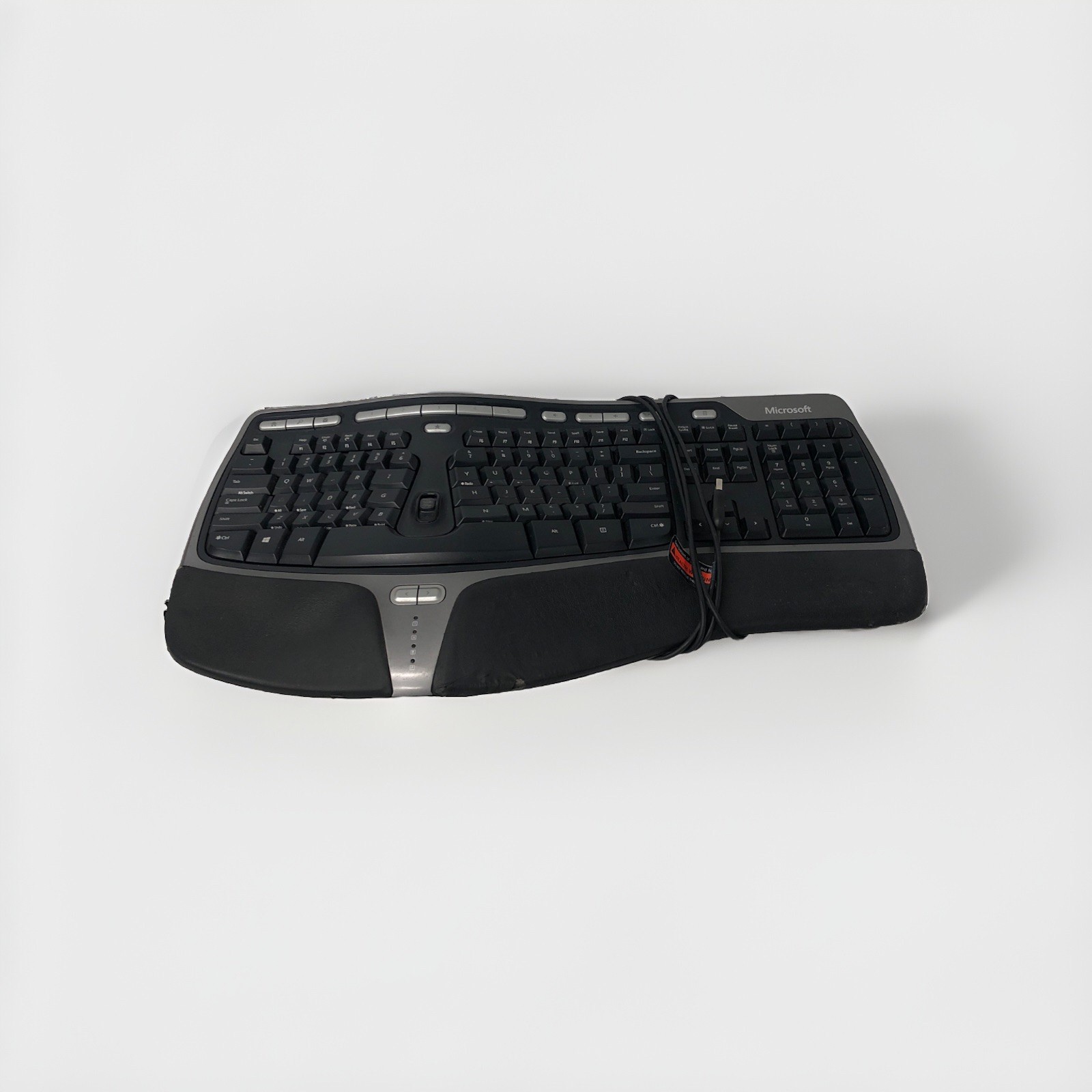 Microsoft Natural Ergonomic Keyboard 4000 V1.0 KU-0462 Black Wired USB Tested