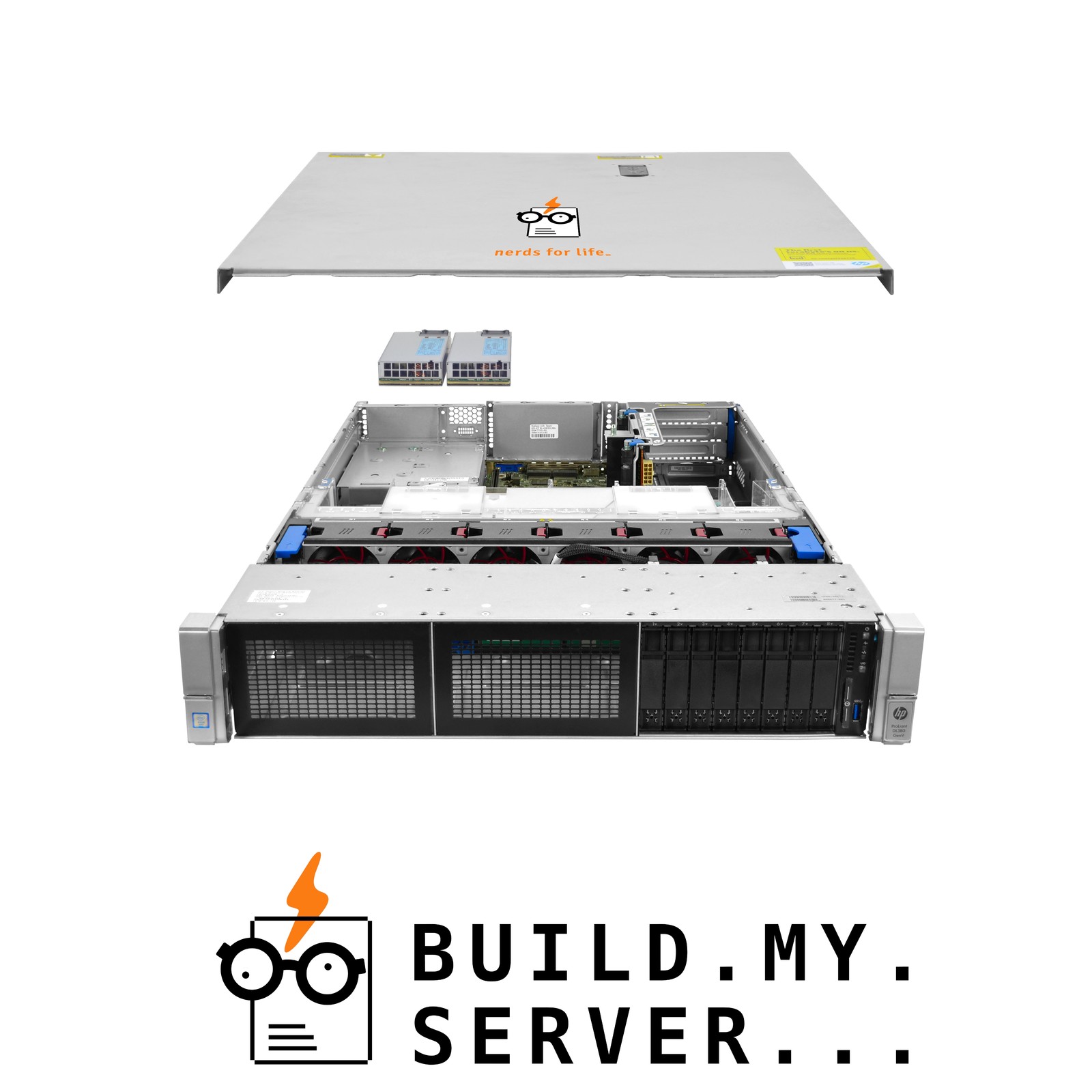 HPE ProLiant DL380 G9 8-Bay SFF Server 2.60Ghz 28-Core 256GB RAM + 8x Caddies