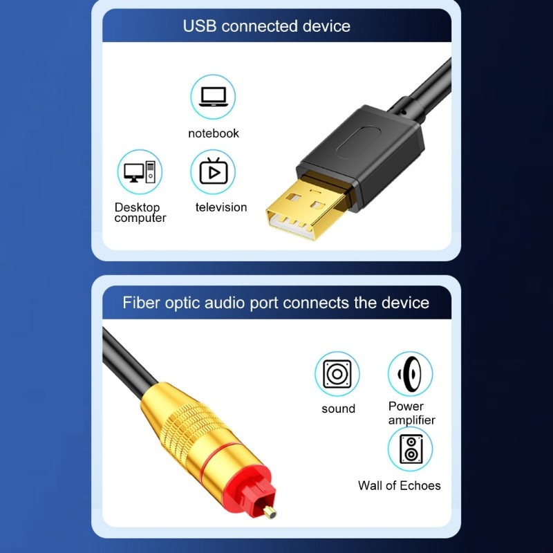 USB to Optical Analog Converters Digital Optical SPDIF to Analog Stereo Sound