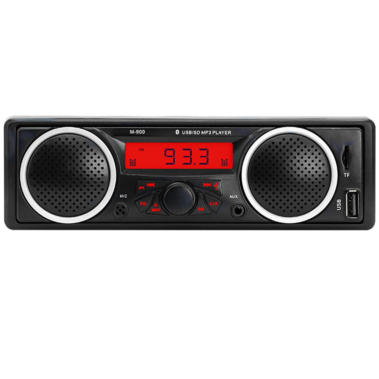 Single Din Car Stereo Bluetooth,1 Din 12V-24V Car Radio with Built-in Speaker…
