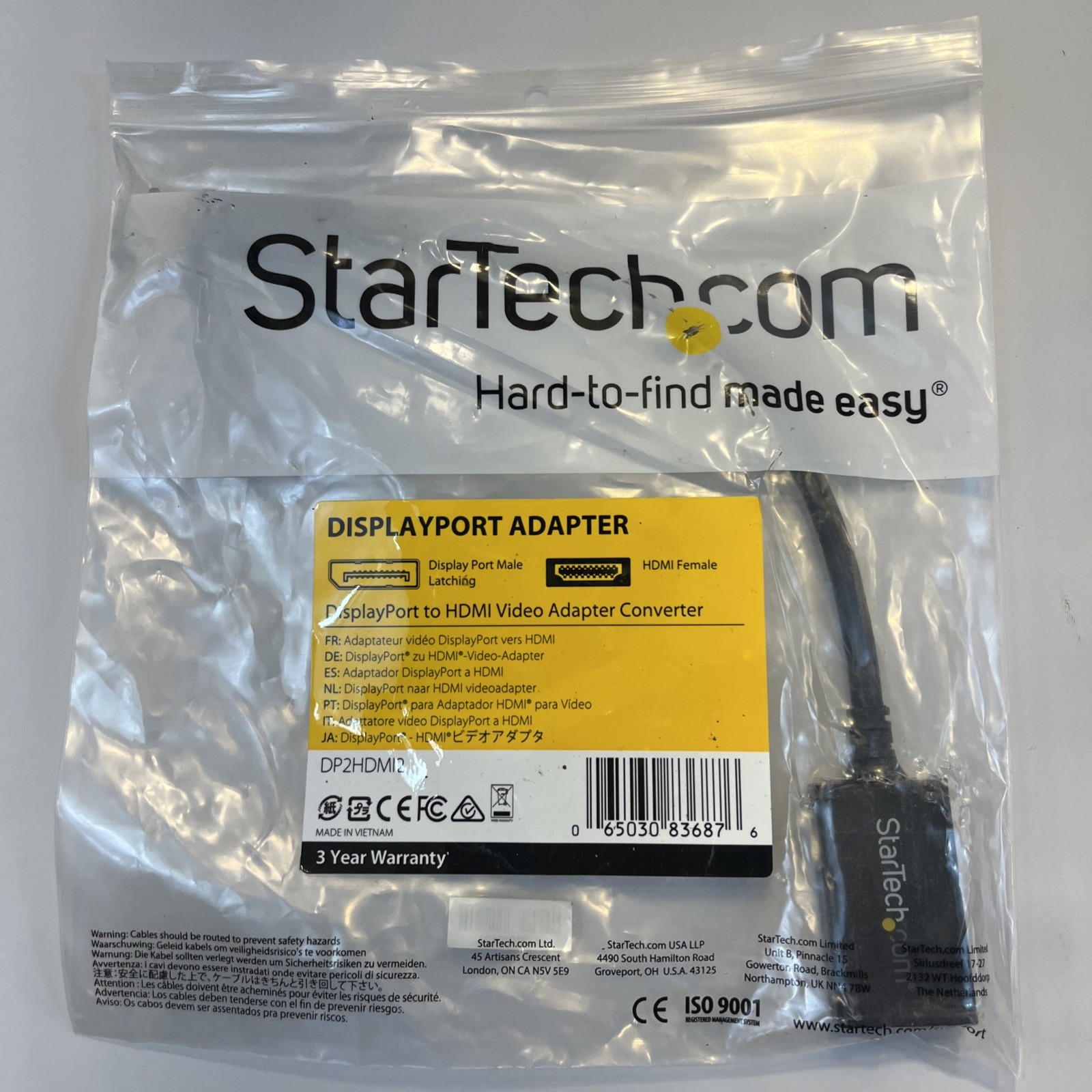StarTech DisplayPort to HDMI Adapter – Video Converter