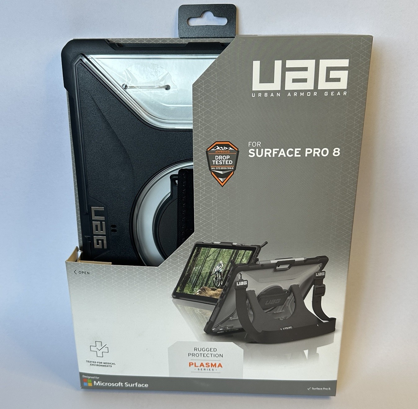 Microsoft Surface Pro 8 Plasma Series Rugged Protective Case Stand Cover Strap