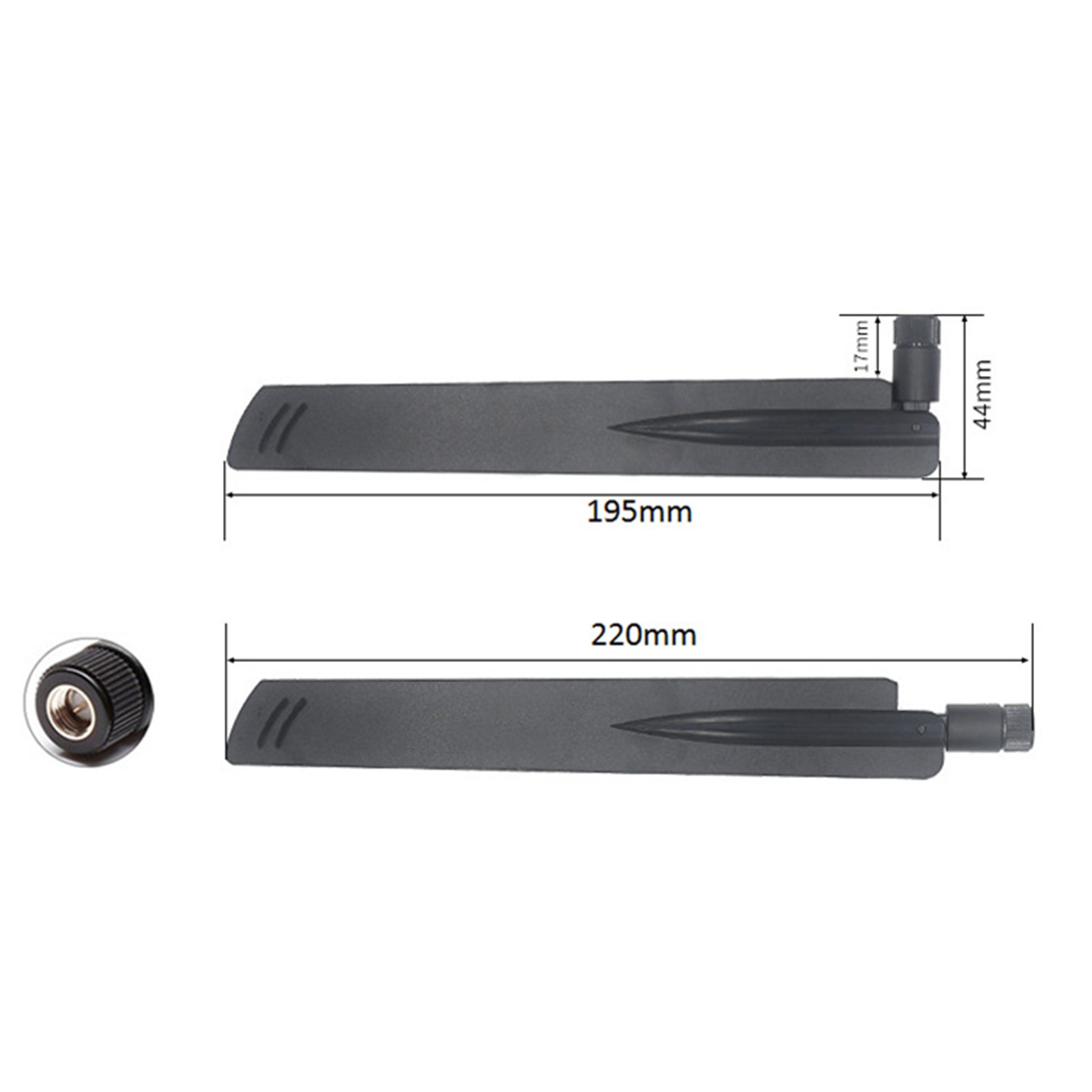 5G 600-6000MHz 18dBi SMA Male Inner Pin Omni Directional Full Band WIFI Antenna