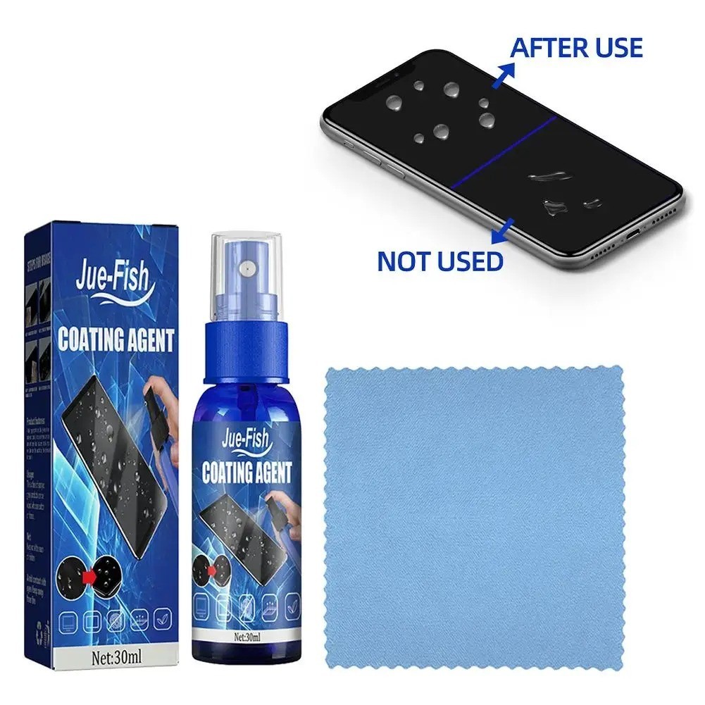 Screen Cleaner Spray Kit Microfiber Cloth Anti Fingerprint Phone Tablet