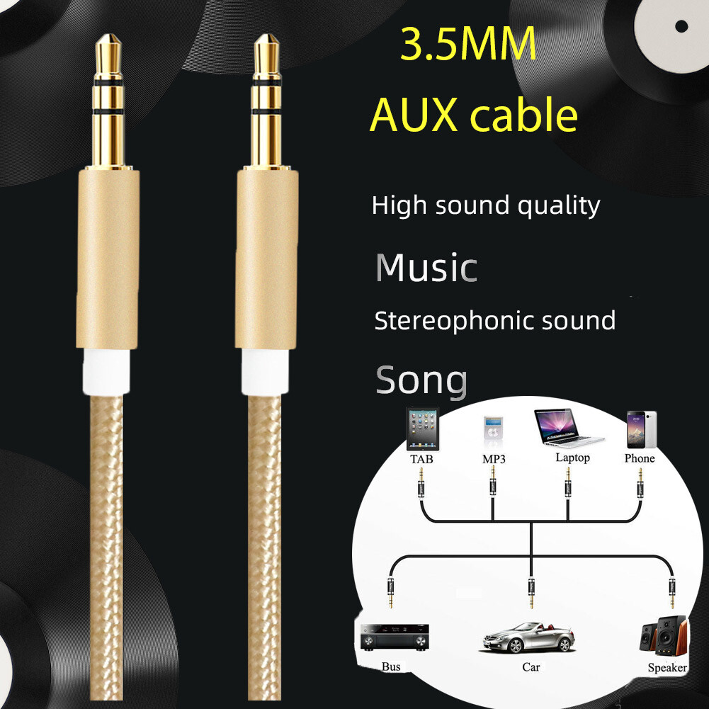 Audio Cable 3.5mm Jack Speaker Line Aux Cable for iPhone Samsung Car Headphone