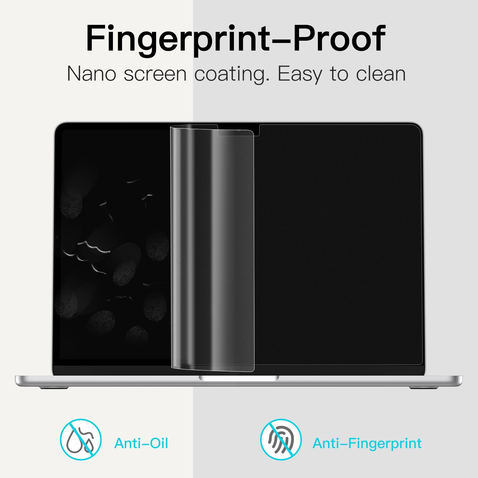 JETech Screen Protector for MacBook Air 15.3-Inch (2024/2023, M3/M2), 2-Pack