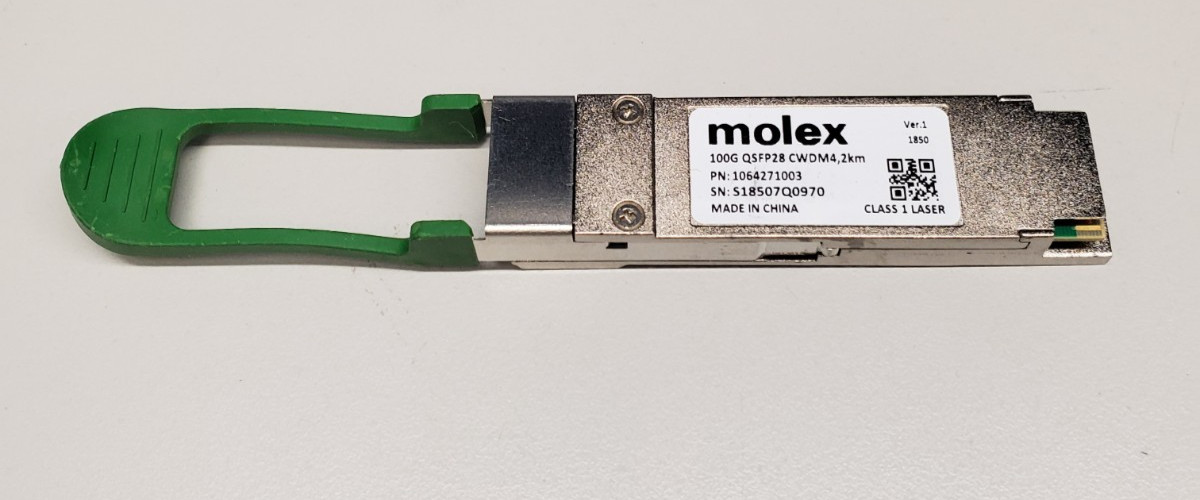 Lot of 7 Molex 106427100 100G QSFP28~ CWDM4 2KM Transceiver Modules