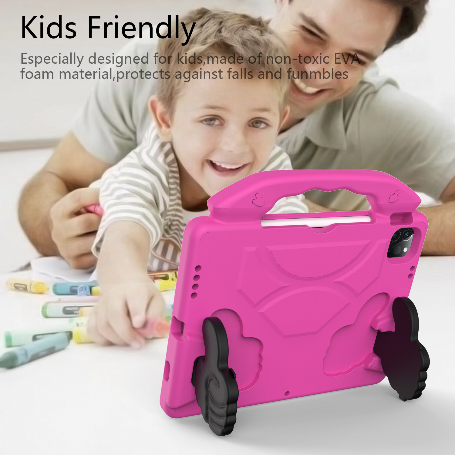 For iPad Air 4th 5th Gen 10.9 Pro 11″ 2025 Kids Shockproof EVA Stand Case Cover☆