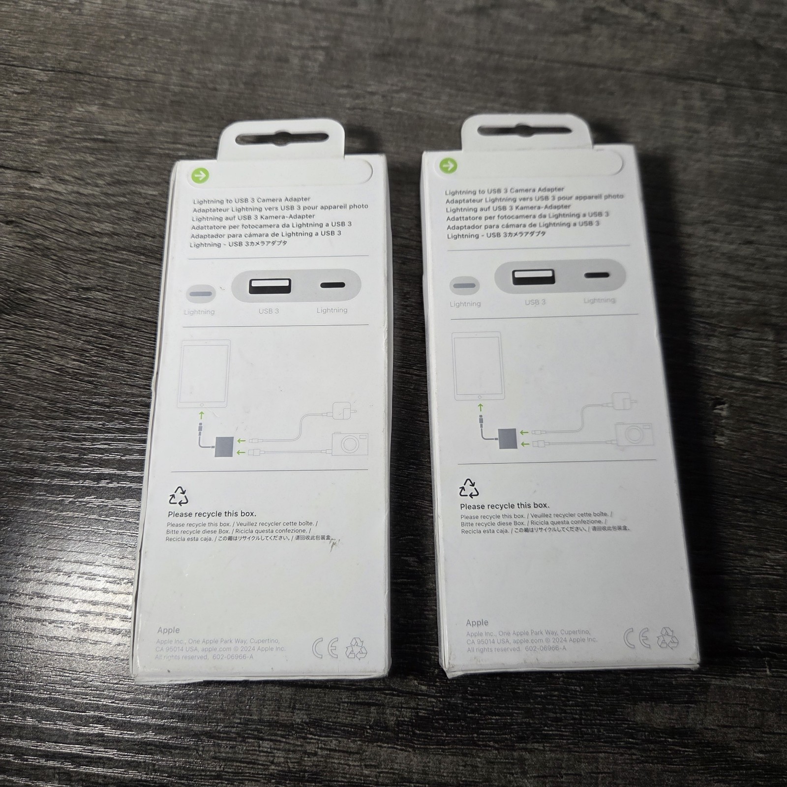 Apple Lightning to USB 3 Camera Adapter MX5J3AM/A (2 Pack)