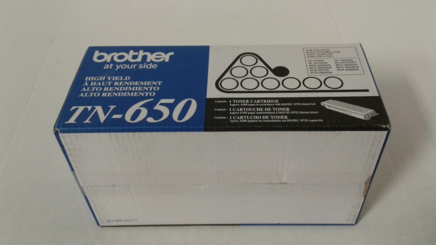 Brother Toner Ctg TN-650, Black TN-650 for Brother HL-5350DN Series