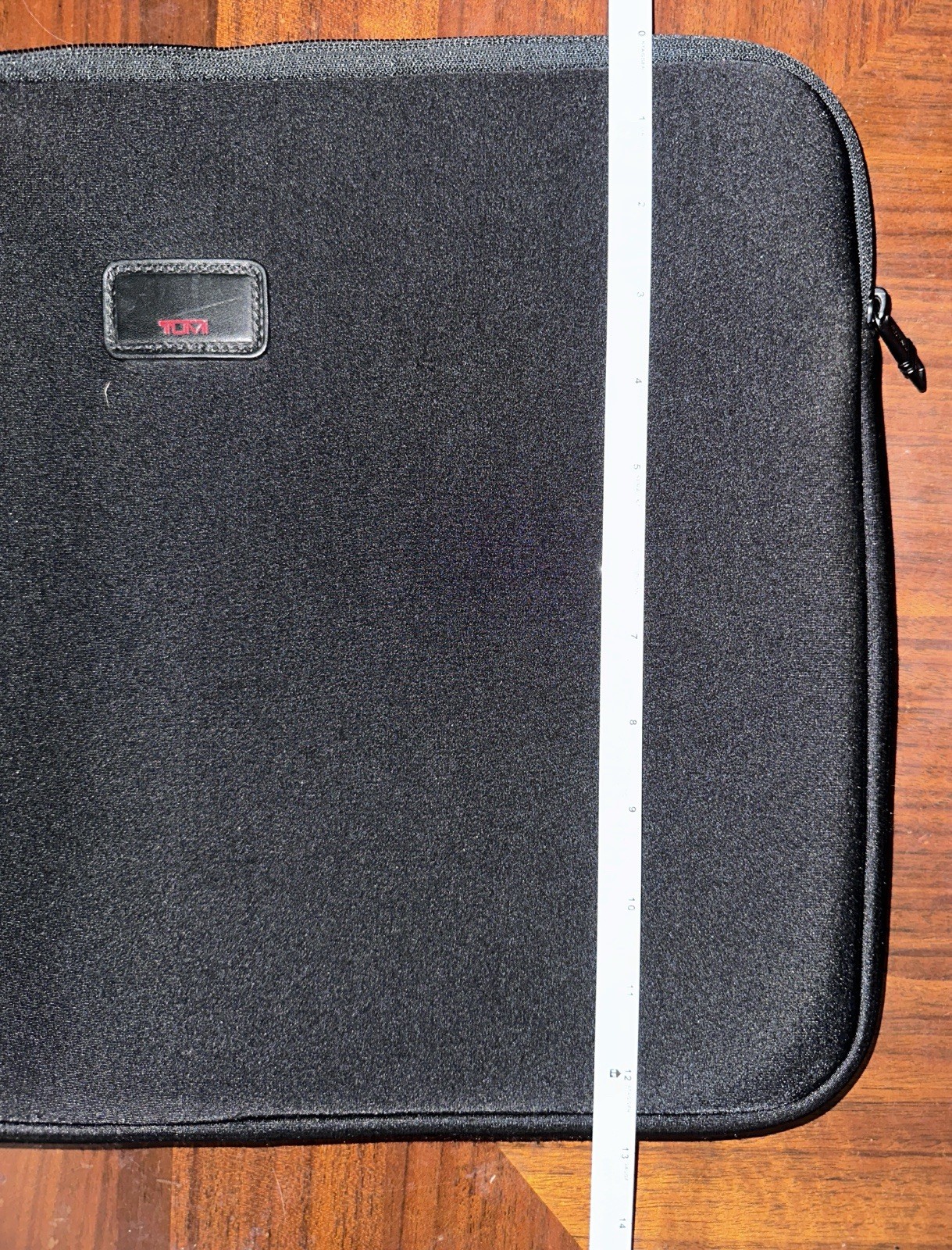 TUMI 16” Black Neoprene Zip Closure Laptop Case