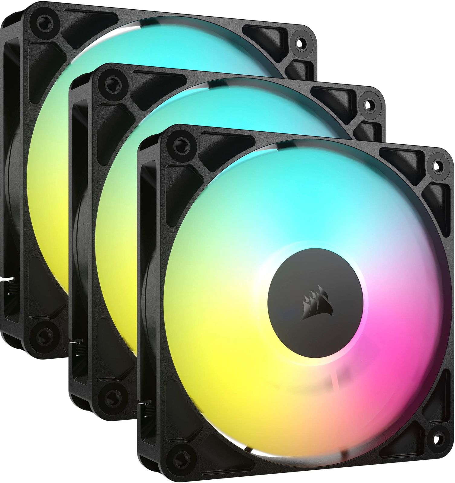 CORSAIR – RS120 ARGB 120mm PWM Fans (3-pack) – Black