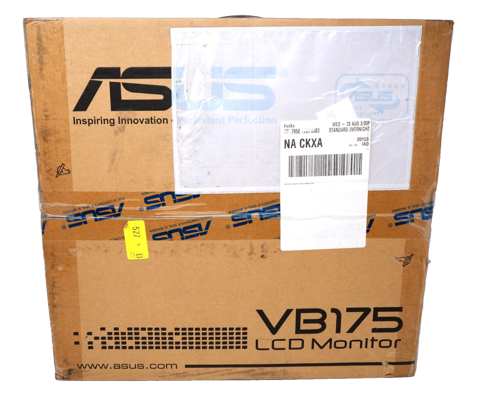 ASUS VB175T LCD MONITOR W/SPEAKERS 1280×1024 50000:1 DVI-D D-SUB 250 CD/M2, NICE