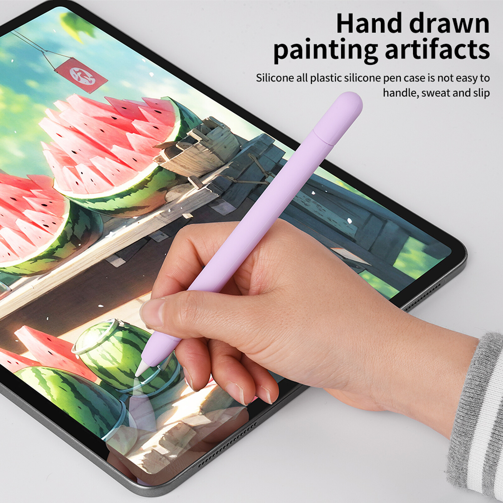 Soft Silicone Rubber Case Stylus Pen Sleeve Cover Fr Apple Pencil 3rd Gen(USB-C)
