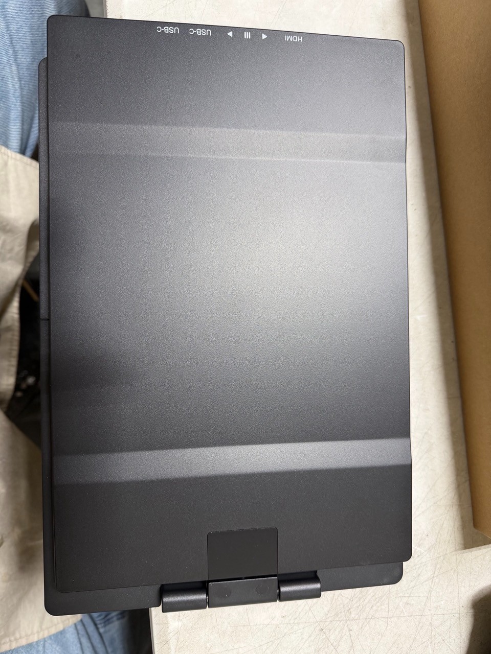 Used ! 14.1″ Triple Portable Monitor FHD IPS Laptop Screen Extender Fits 14″-17″