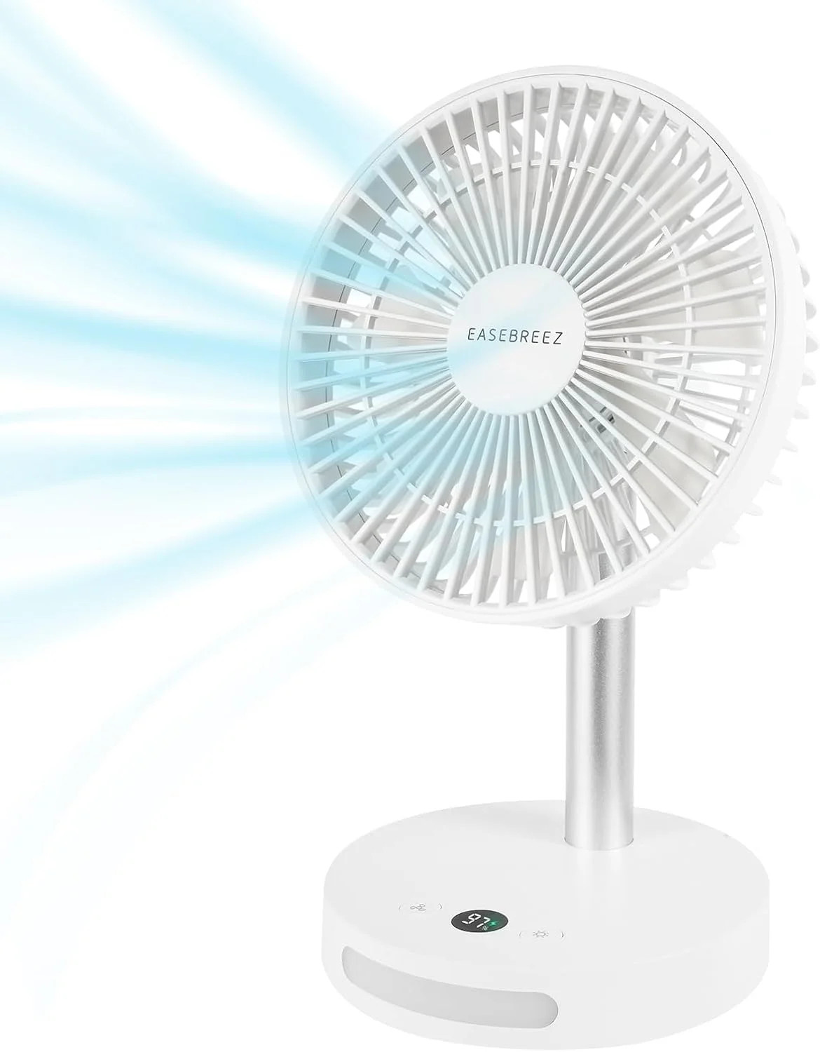 Personal Desk Fan, Cools Quickly, Quiet and Powerful Adjustable Tilt Small Fan,