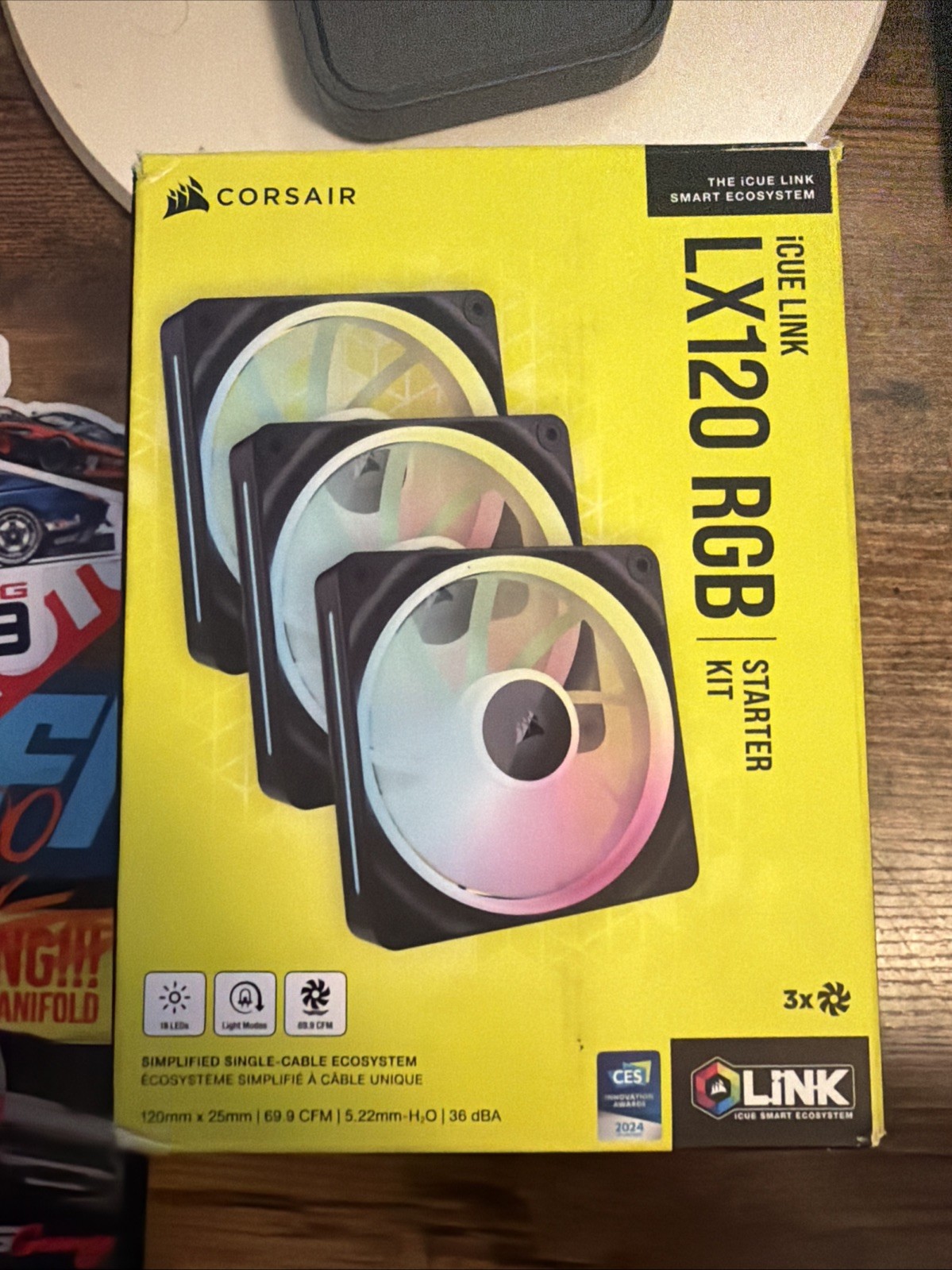 CORSAIR LX RGB Series, iCUE LINK LX120 RGB, 120mm Fan, Triple Pack