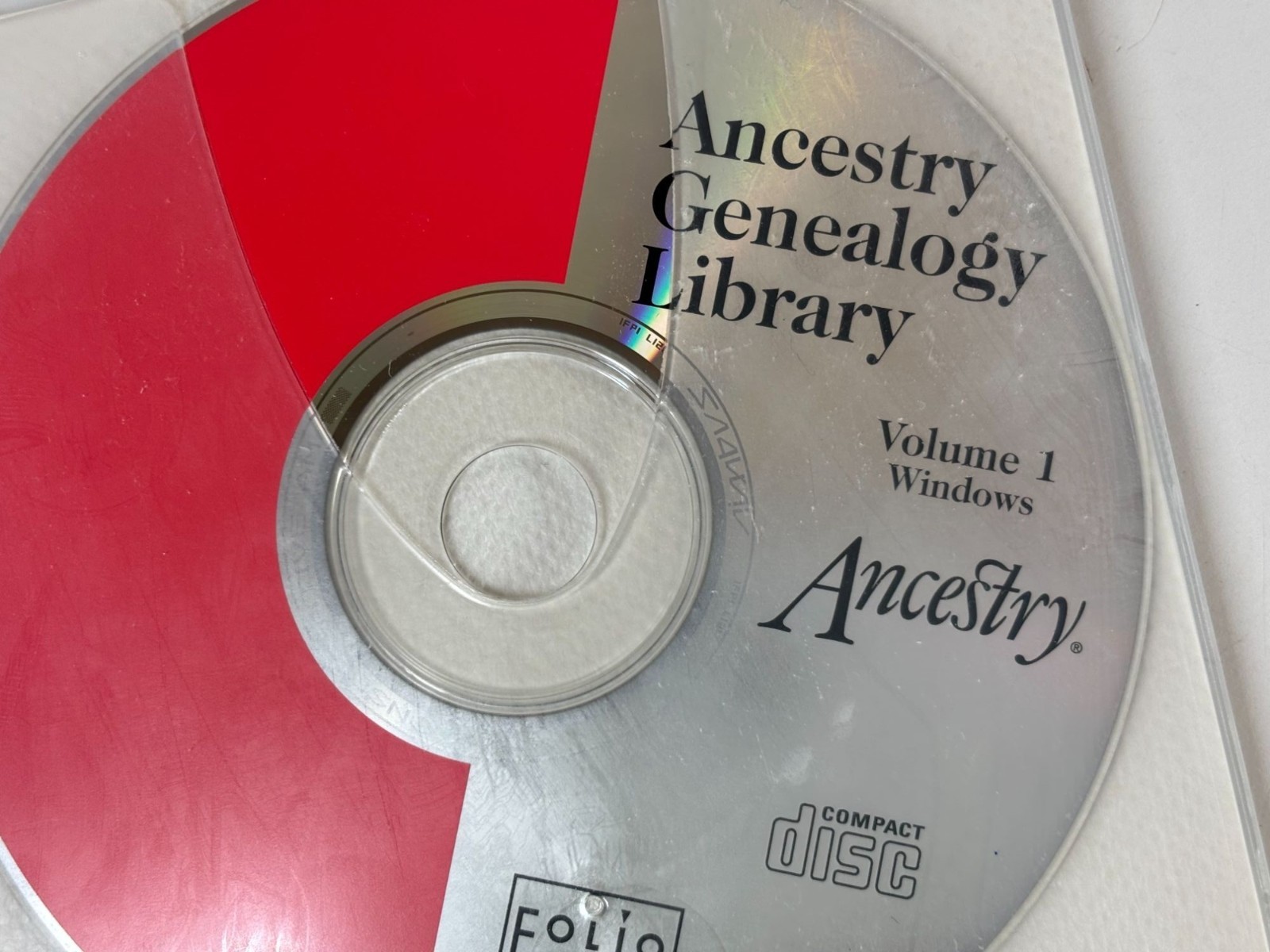 Ancestry Genealogy Library CD-ROM Volume 1 Windows Family History Software