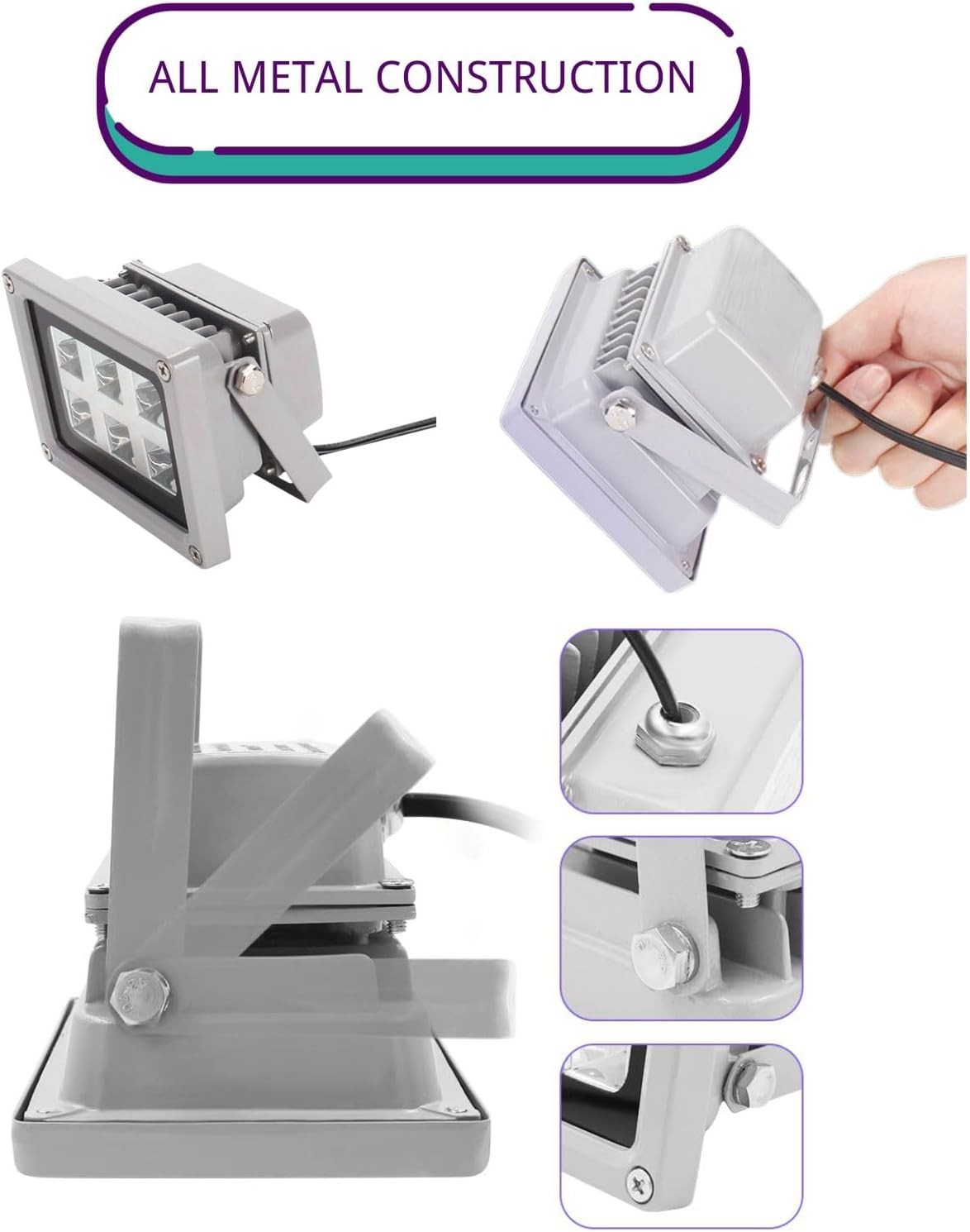 UV Light for Resin Curing 395Nm~405Nm for SLA DLP 3D Printers, Fast Curing UV La