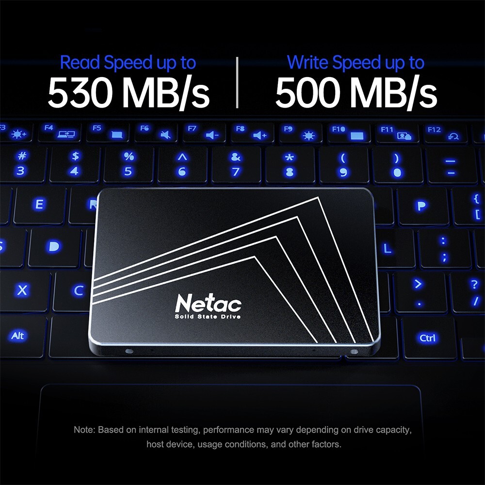 Netac 1TB SSD 2.5” SATA III 6Gb/s Internal Solid State Drive 550MB/s PC Latop