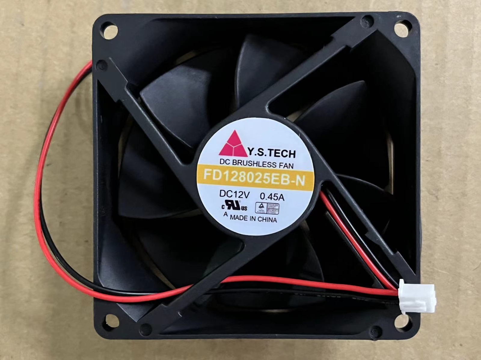 1pcs Y.S.TECH FD128025EB-N Cooling fan 12V 0.45A 2pin 80*25mm DC BRUSHLESS FAN